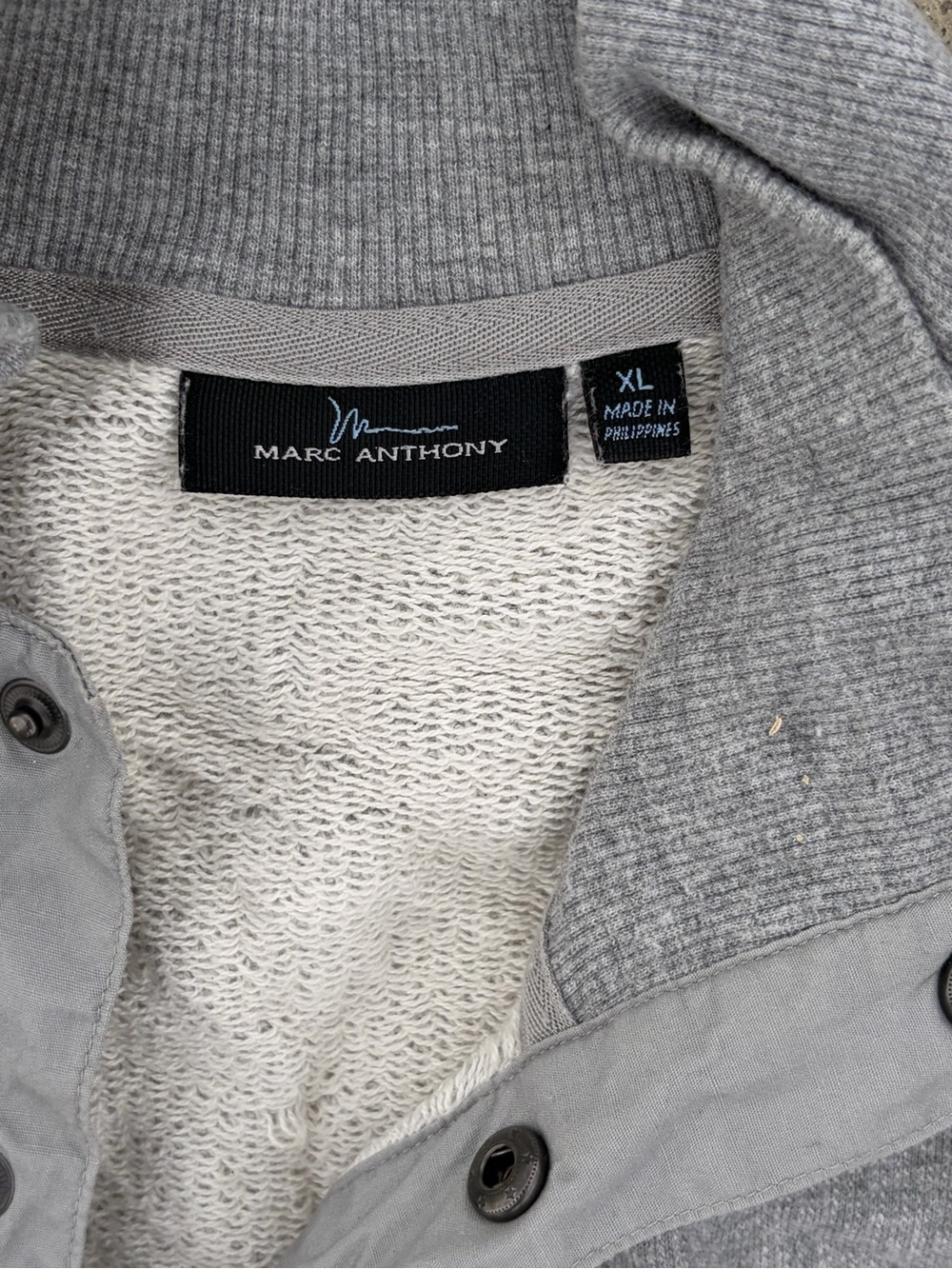 Marc Anthony Light Gray Men’s Shirt Jacket with Knit Lining